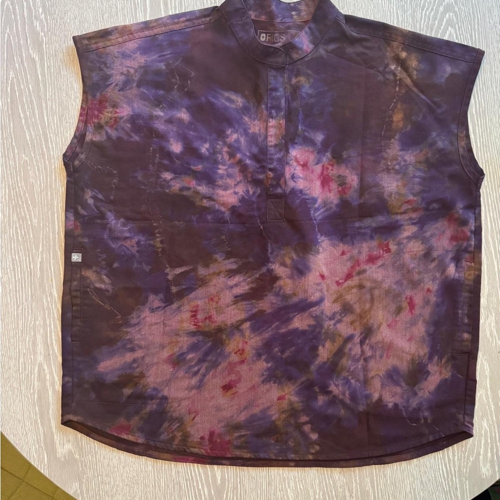 Elegant Purple Tie-Dye Women's Casual Shirt